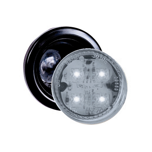 3030E-C - FARO 4 LED UNIVERSAL CRISTAL - 12/24V